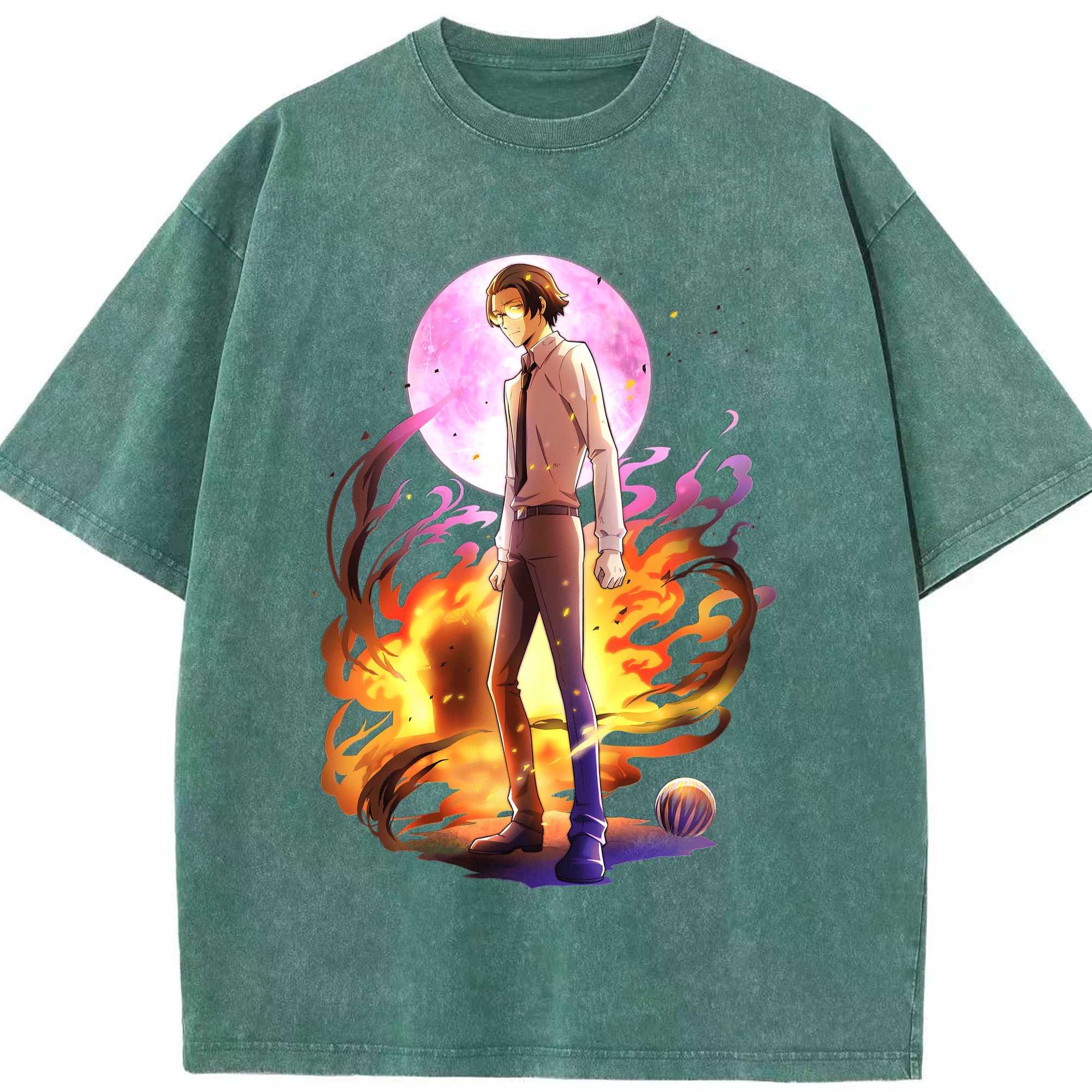 （画像用） 文豪ストレイドッグス Bungo Stray Dogs 綿100% ヴィンテージ風 半袖Tシャツ（フロントプリント）